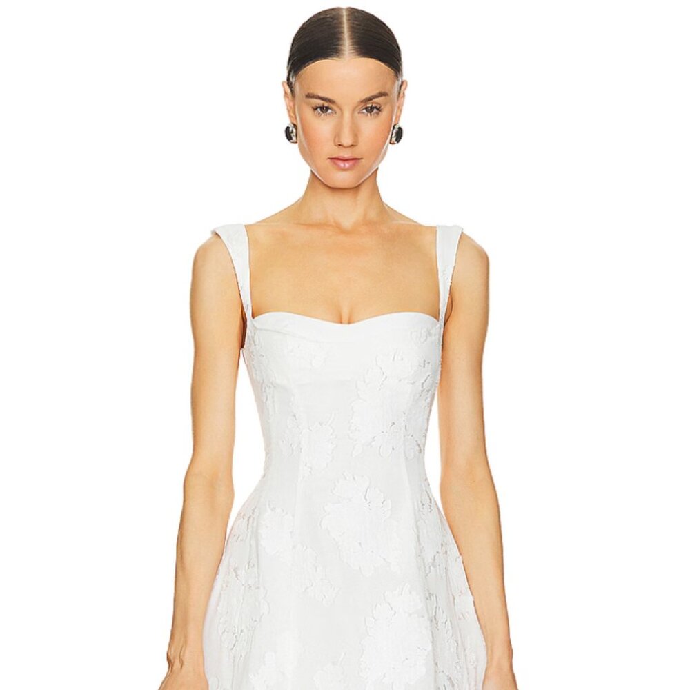 Clea Emilia Dress in Cloud Jacquard